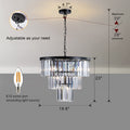 Black Luxury Crystal Chandelier Modern Chandeliers black-crystal-iron