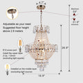 Gold Crystal Chandeliers,Large Contemporary Luxury gold-crystal-iron