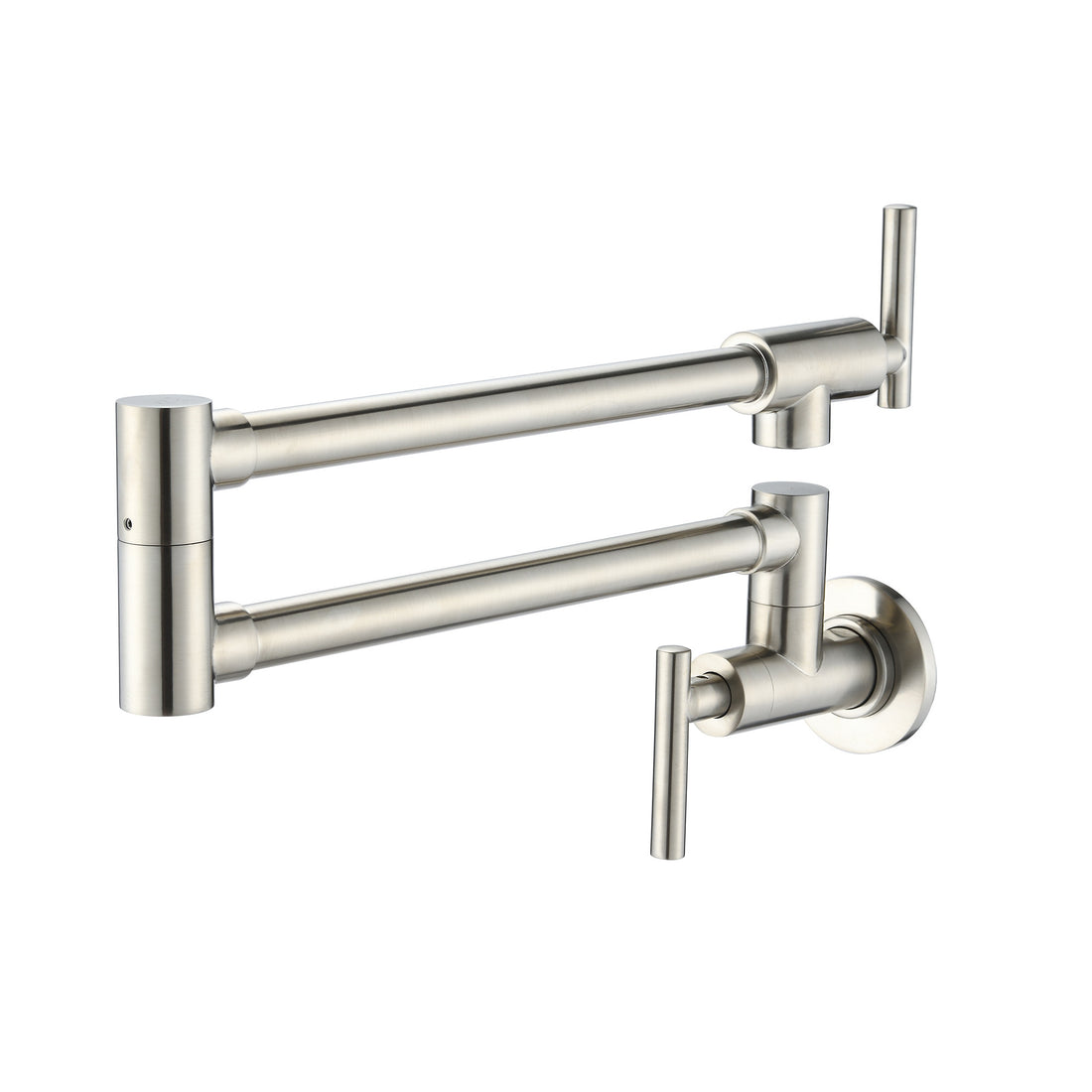 Pot Filler Faucet, Modern Brass Pot Filler Two brushed nickel-brass