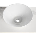 Ceramic Round Above Counter White Bathroom Sink Art gloss white-ceramic