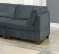 Living Room Furniture Grey Chenille Modular Sofa Set grey-chenille-wood-primary living space-cushion