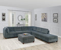 Living Room Furniture Grey Chenille Modular Sectional grey-chenille-wood-primary living space-cushion