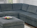 Living Room Furniture Grey Chenille Modular Sectional grey-chenille-wood-primary living space-cushion