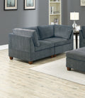 Living Room Furniture Grey Chenille Modular Sofa Set grey-chenille-wood-primary living space-cushion