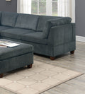 Living Room Furniture Grey Chenille Modular Sectional grey-chenille-wood-primary living space-cushion