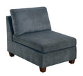 Living Room Furniture Gray Chenille Modular