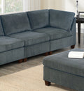 Living Room Furniture Grey Chenille Modular Sofa Set grey-chenille-wood-primary living space-cushion