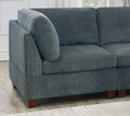 Living Room Furniture Grey Chenille Modular Sectional grey-chenille-wood-primary living space-cushion