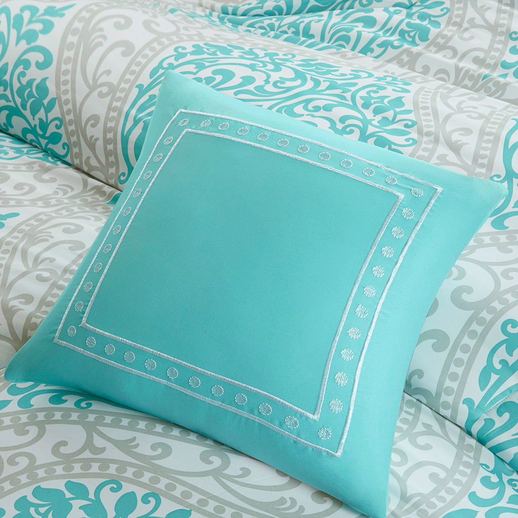 Comforter Set aqua-polyester