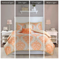 Comforter Set orange-polyester