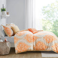 Comforter Set orange-polyester