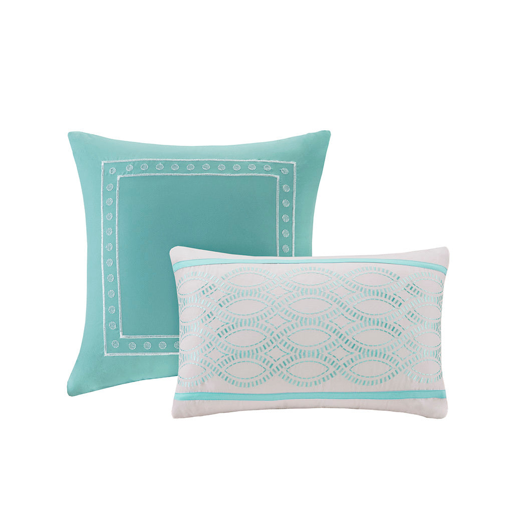 Comforter Set aqua-polyester