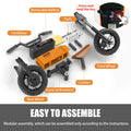 Children's outdoor off road electric bicycle orange-aluminium alloy-aluminium alloy