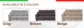 Modern Reclining Leather Air Upholstered