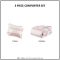 Cotton Cabana Stripe Reversible Comforter Set with pink-cotton