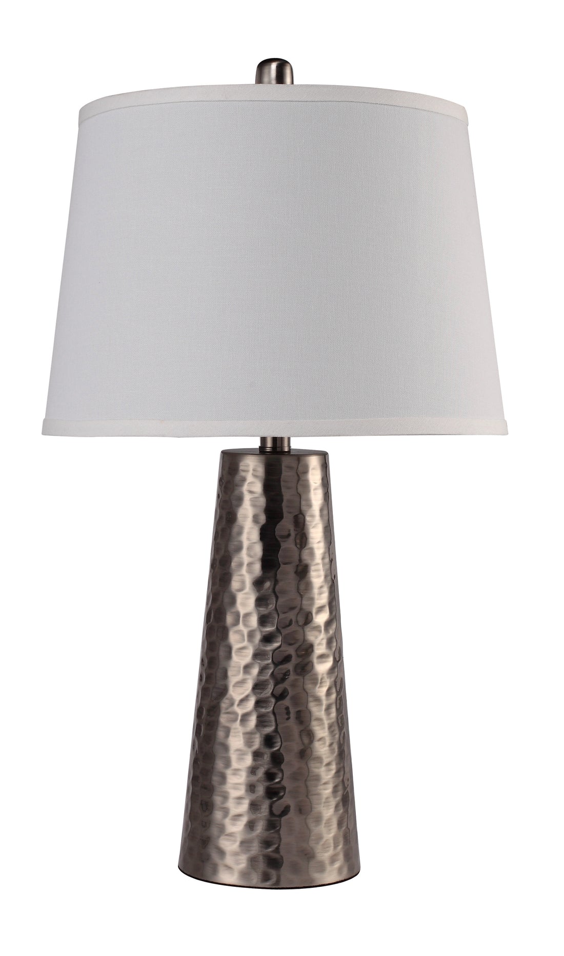 25"h Silver leaf Hammered Table Lamp 1pc Ctn 2.15