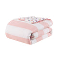 Cotton Cabana Stripe Reversible Comforter Set with pink-cotton