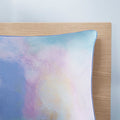 Watercolor Tie Dye Printed Duvet Cover Set with Throw aqua-polyester