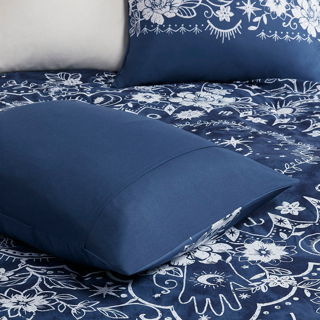 Celestial Comforter Set navy-polyester