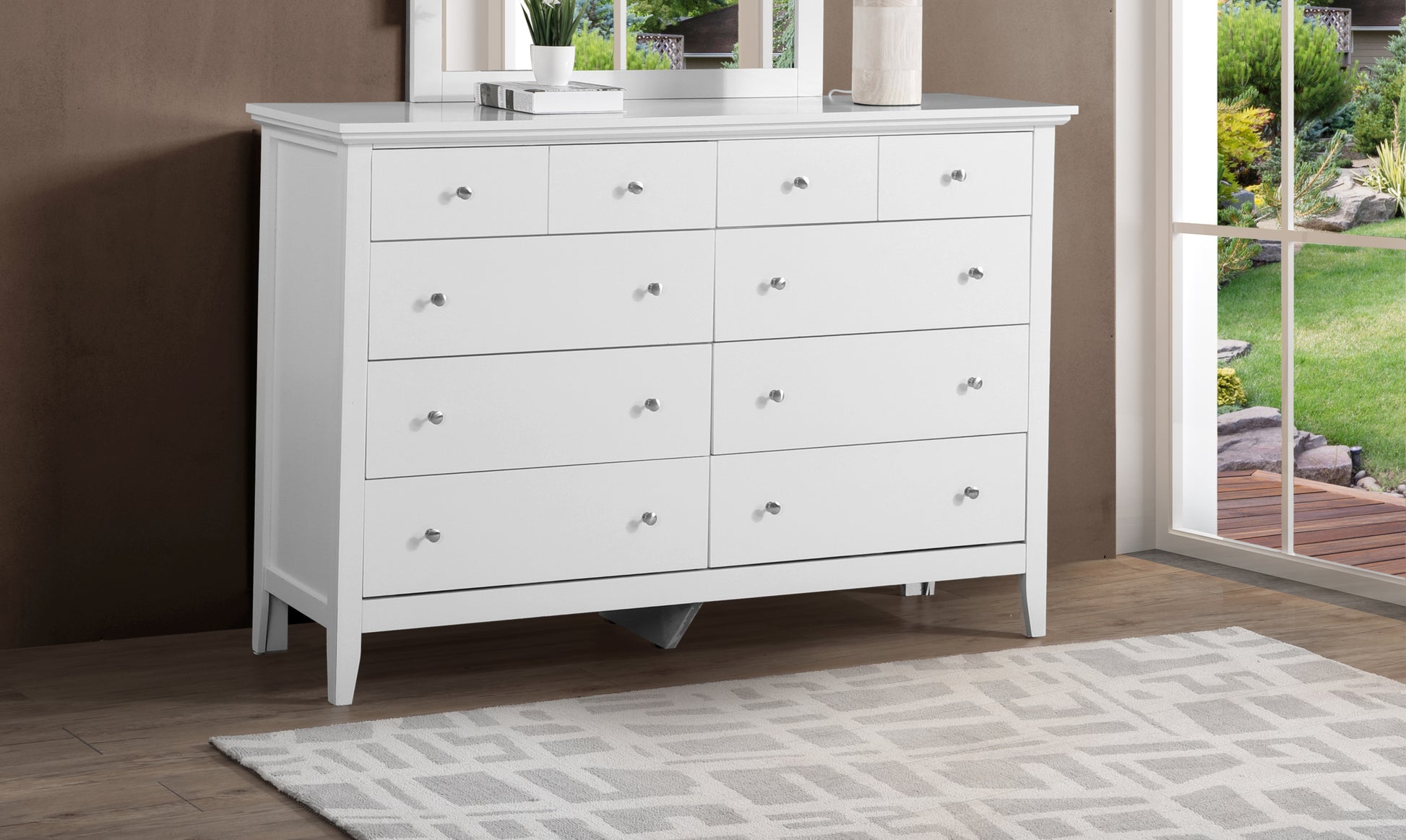 Hammond G5490 D Dresser , White white-particle board