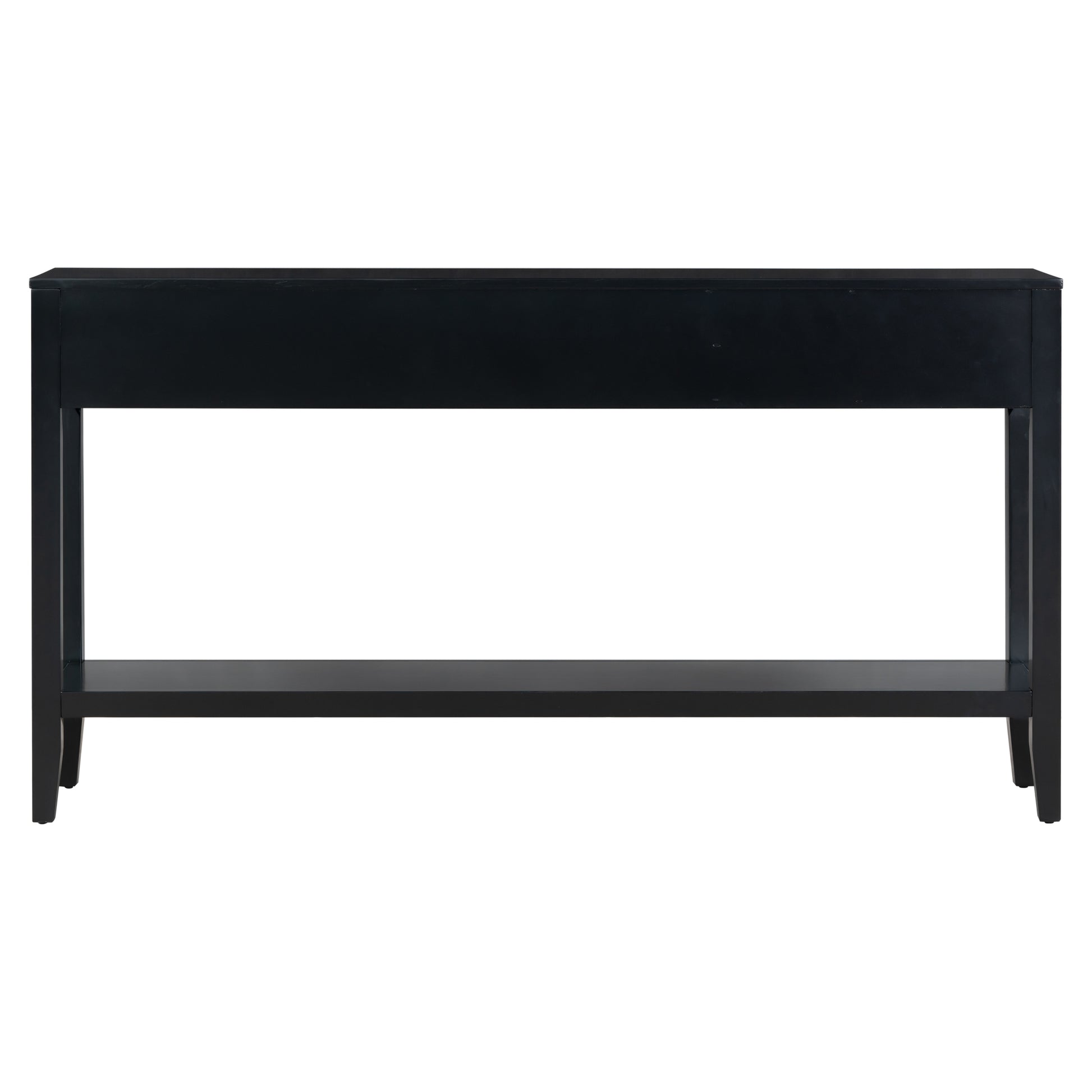 Contemporary 3 Drawer Console Table With 1 Shelf