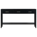 Contemporary 3 Drawer Console Table With 1 Shelf