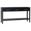 Contemporary 3 Drawer Console Table With 1 Shelf