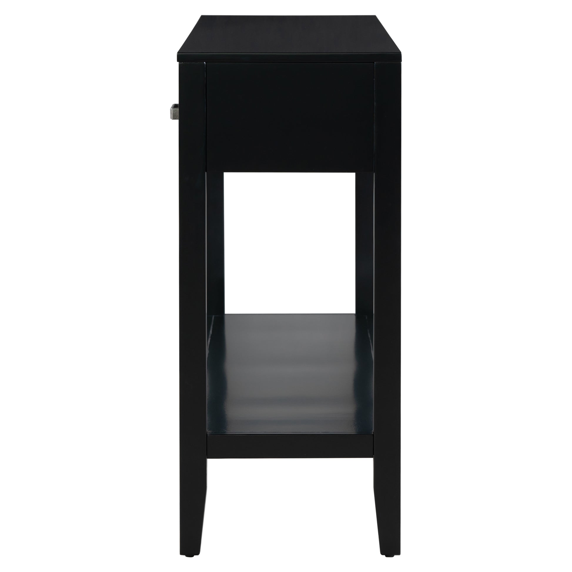 Contemporary 3 Drawer Console Table With 1 Shelf