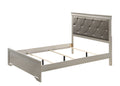 Modern 1pc Beige Champagne Finish Queen Size