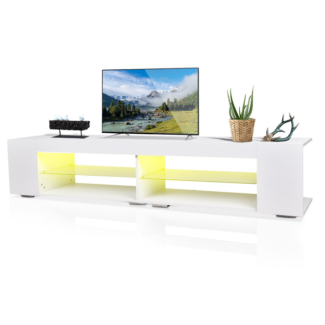 Led Tv Stand Modern Entertainment Center With