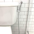 Bidet Sprayer for Toilet, Handheld Cloth Diaper silver-metal