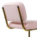 Mid Century Modern Counter Height Bar Stools for pink-faux fur