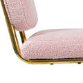 Mid Century Modern Counter Height Bar Stools for pink-faux fur