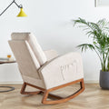27.56'' Wide Linen Rocking Chair Accent Chair In