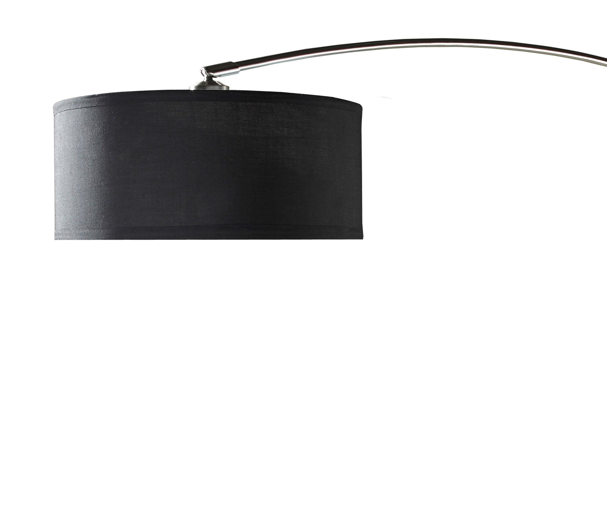 81"h Black Arch With Adjustable Body Floor Lamp