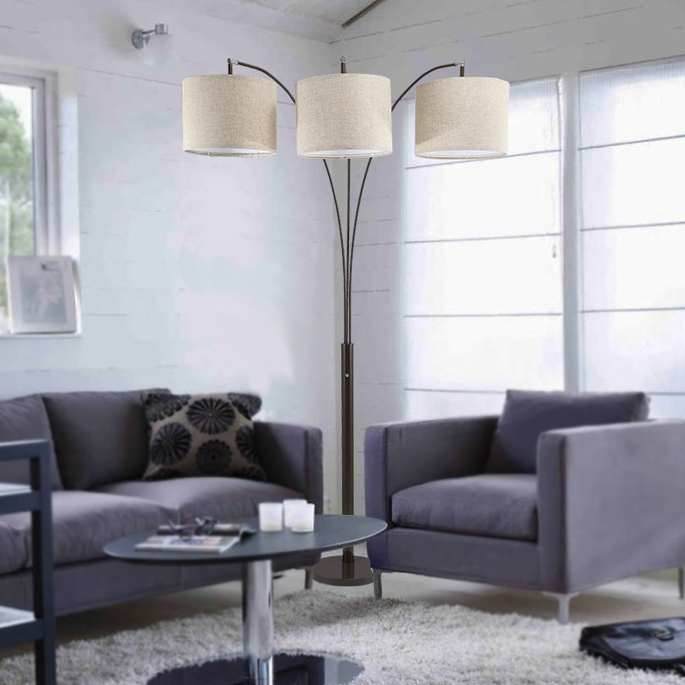 84"h Espresso Triple Shade Floor Lamp 3.65 43.20