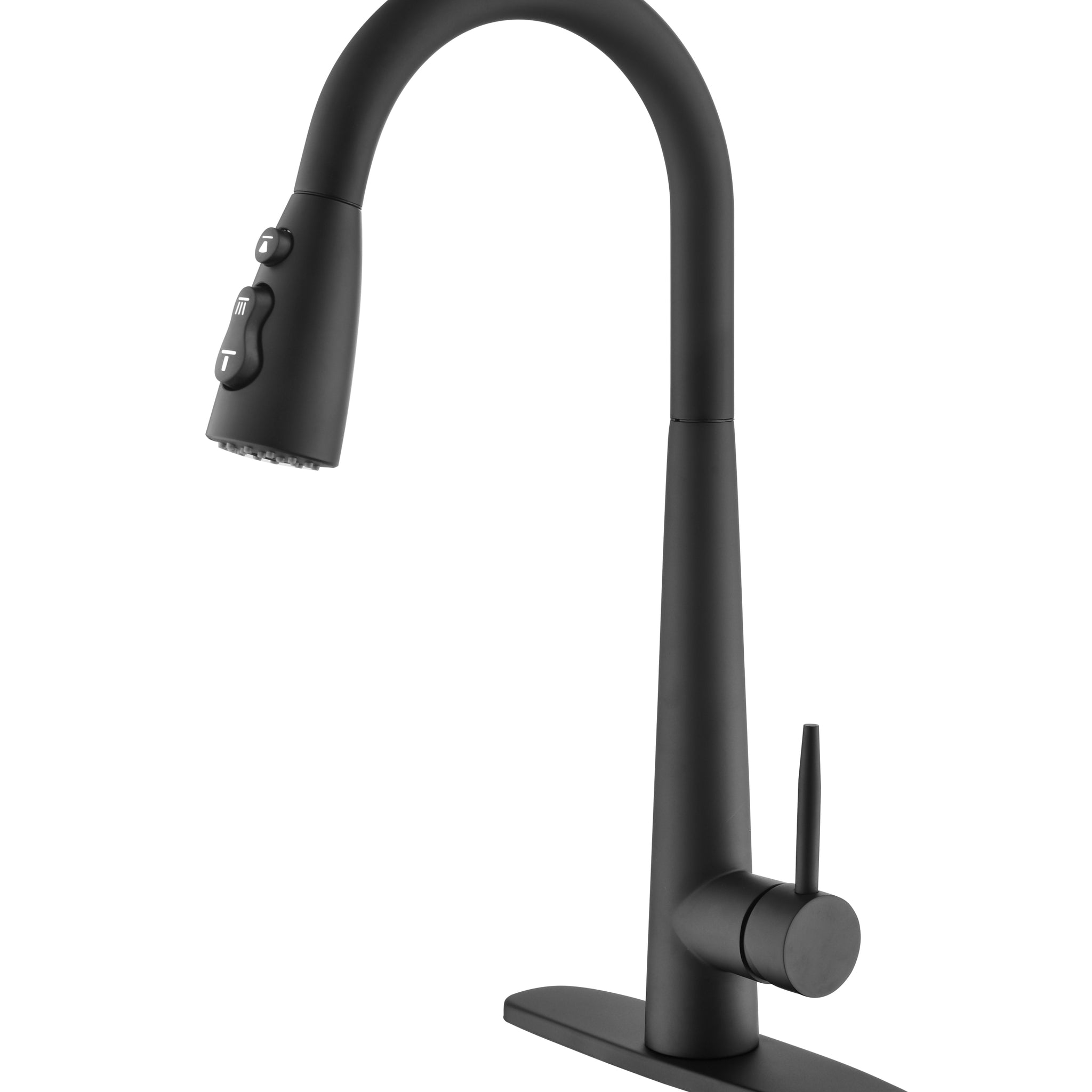 Black Kitchen Faucets with Pull Down Sprayer,