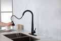 Black Kitchen Faucets with Pull Down Sprayer,