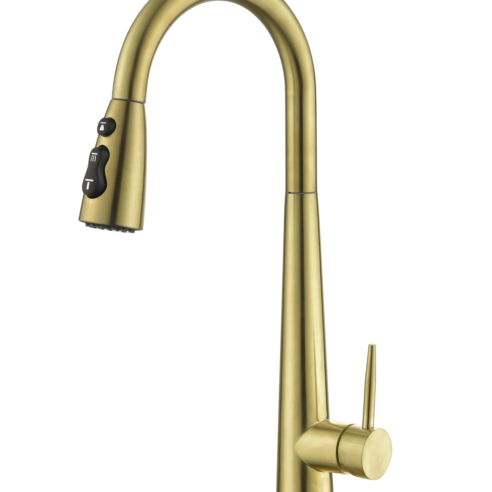 Gold Kitchen Faucets with Pull Down Sprayer,