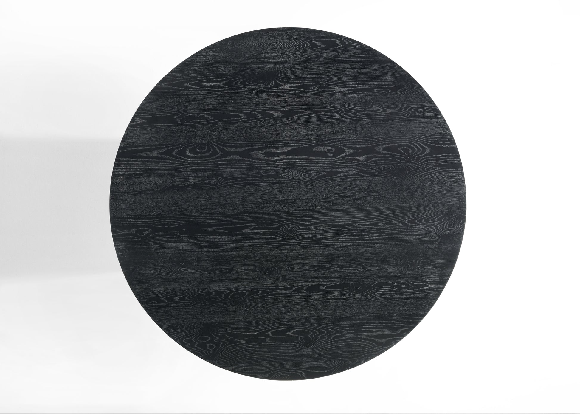 Jasper Ebony Black 59" Wide Contemporary Round Dining black-solid wood+mdf