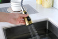 Gold Kitchen Faucets with Pull Down Sprayer,