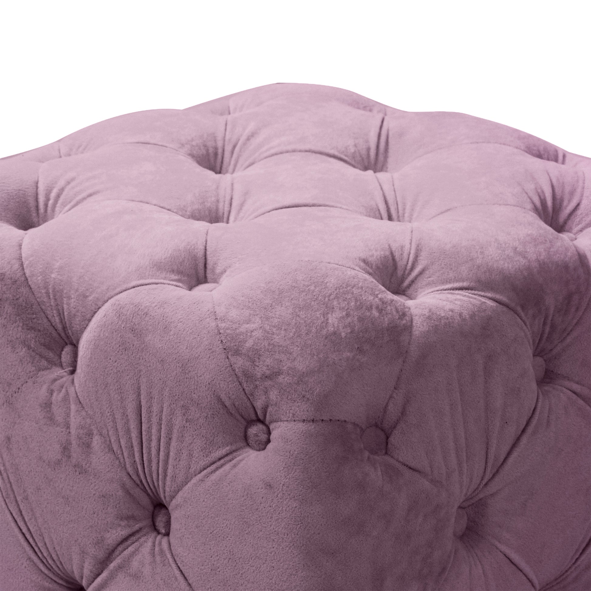 Purple Modern Velvet Upholstered Ottoman, Exquisite purple-velvet