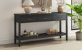 Contemporary 3 Drawer Console Table With 1 Shelf