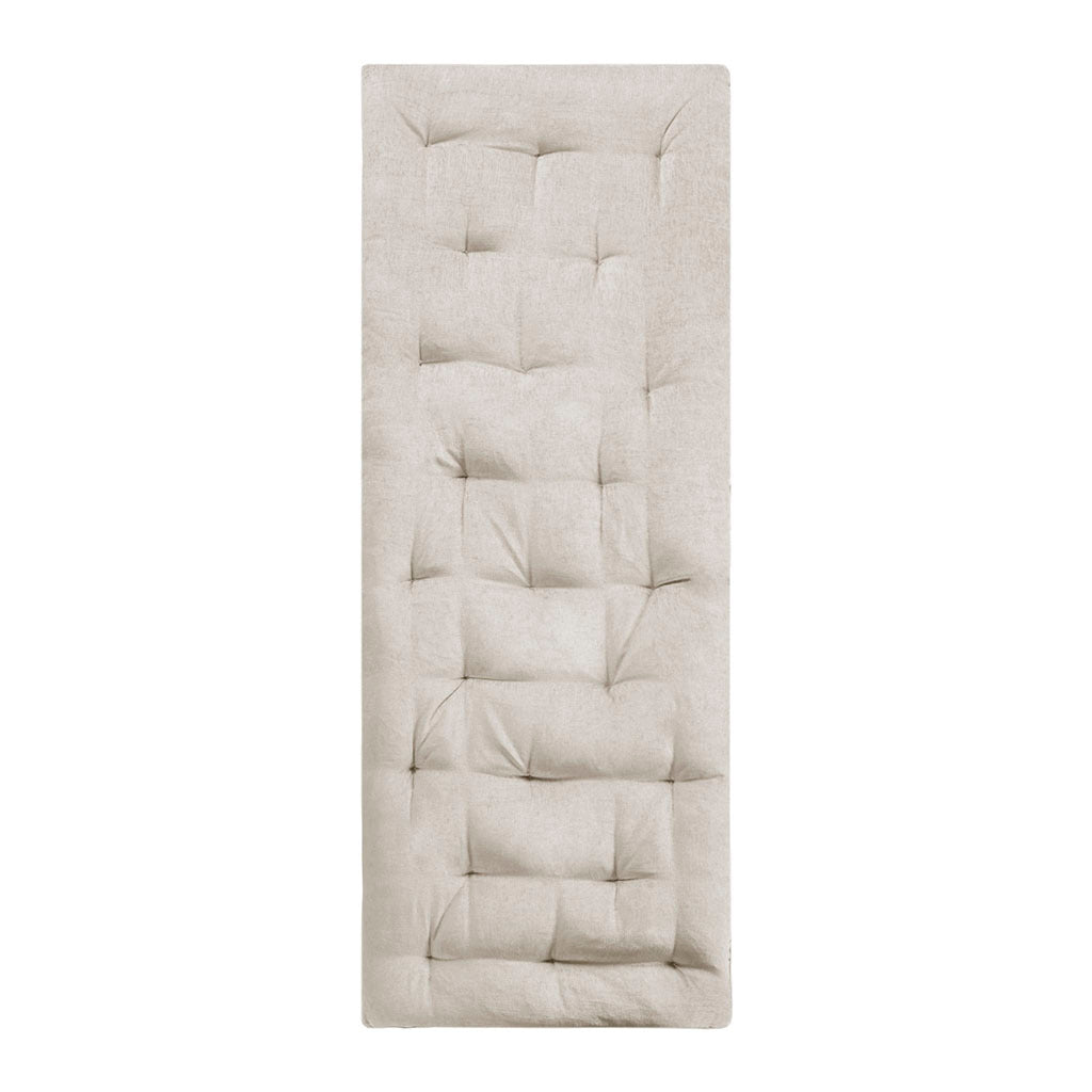 Poly Chenille Lounge Floor Pillow Cushion ivory-polyester