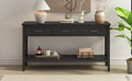 Contemporary 3 Drawer Console Table With 1 Shelf