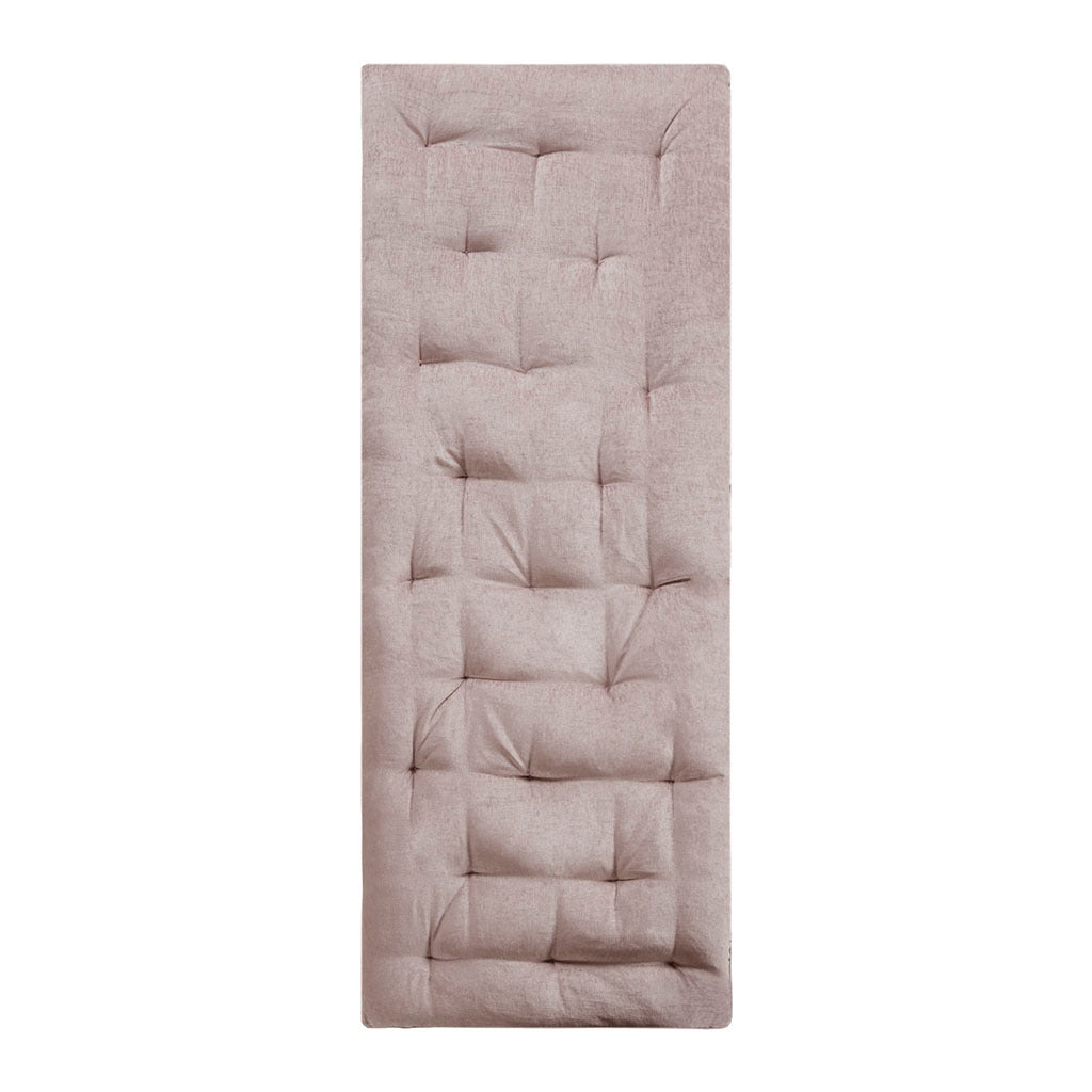 Poly Chenille Lounge Floor Pillow Cushion blush-polyester