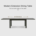 Large Extendable Patio Dining Table, Aluminum