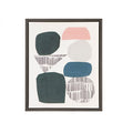 Grey Rock Garden Gel Coat Framed Canvas 2 Piece