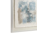 Hand Painted Abstract Framed Glass and Matted