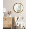 Beaded Round Wall Mirror 27